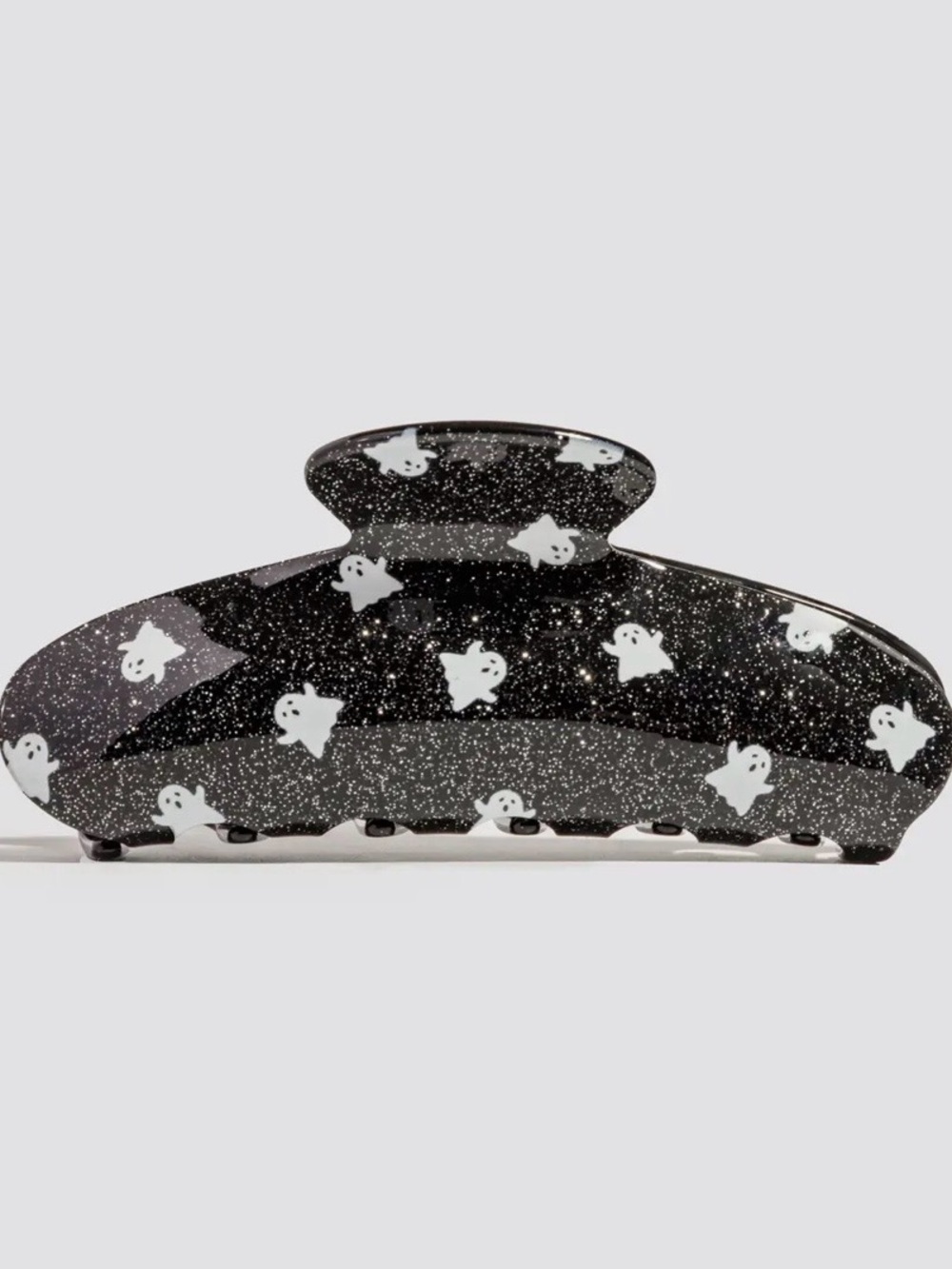 Kitsch Black Glitter Ghost 👻 Claw Clip - Picture 2 of 6